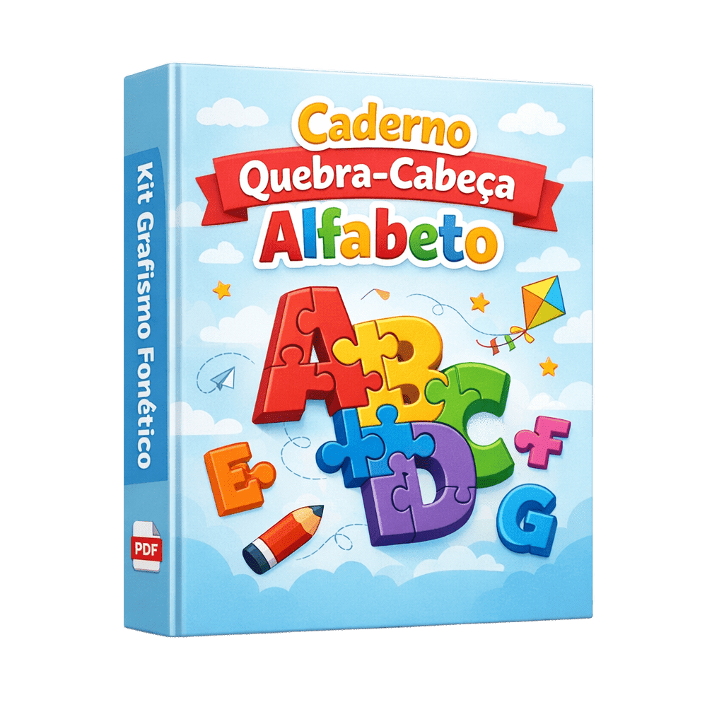Caderno Quebra-Cabeça Alfabeto